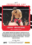 2022 Donruss UFC Production Line 7 Jorge Masvidal