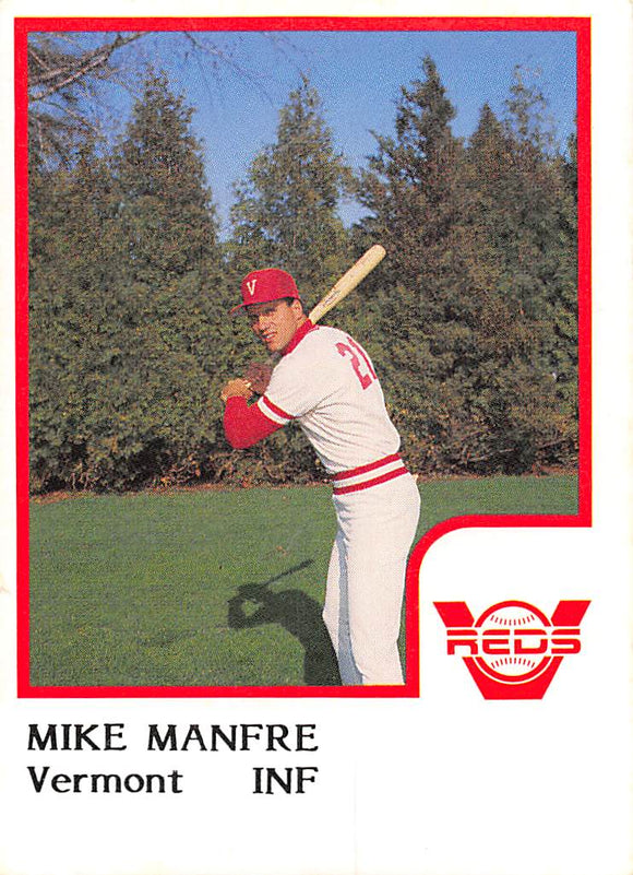 1986 ProCards Vermont Reds NNO Mike Manfre