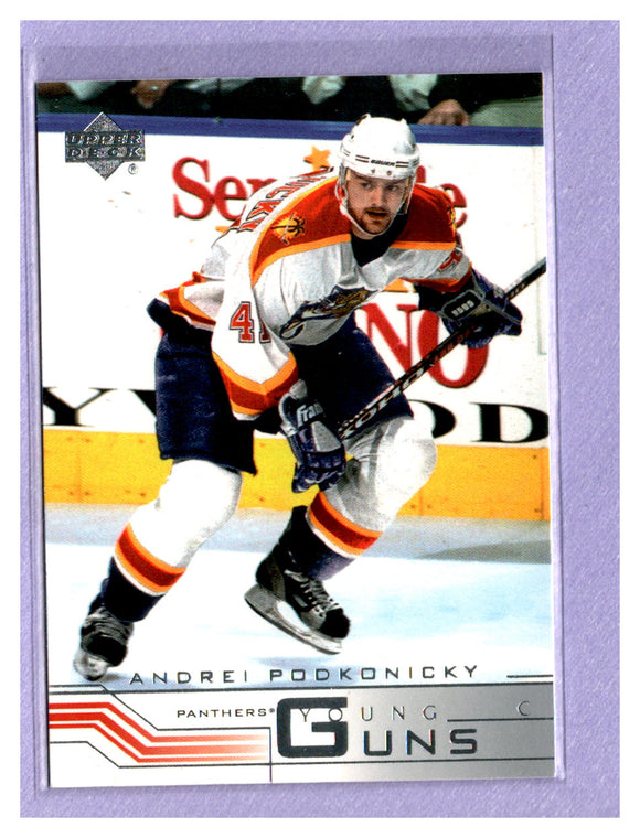 THE DOLLAR BIN 2001-02 Upper Deck 191 ANDREI PODKONICKY YOUNG GUNS RC PANTHERS