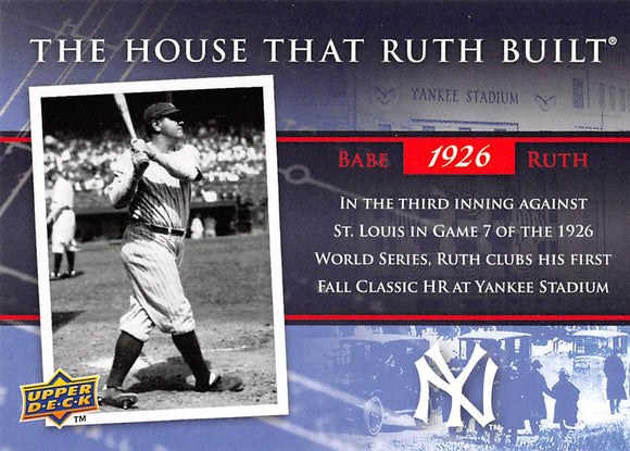 2008 UPPER DECK THE HOUSE THAT BABE RUTH BUILT HRB-7 YANKEES