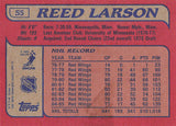 1985-86 TOPPS 55 REED LARSON RED WINGS
