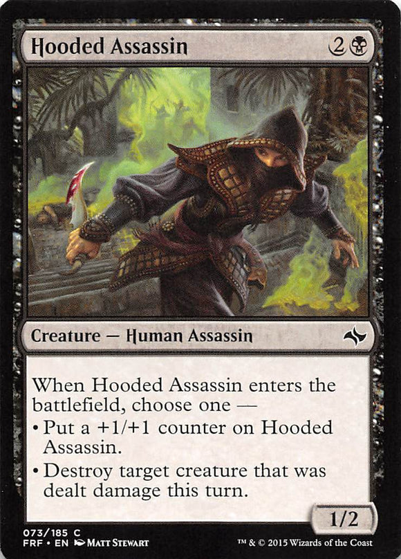 2015 Magic The Gathering Fate Reforged 73 Hooded Assassin C
