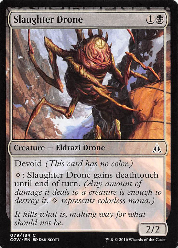 2016 Magic The Gathering Oath of the Gatewatch 79 Slaughter Drone C