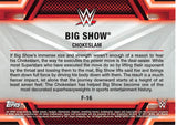 2017 Topps WWE Then Now Forever Finishers and Signature Moves F-16 BIG SHOW
