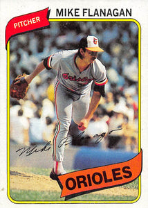 1980 TOPPS 640 MIKE FLANAGAN ORIOLES