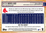 2019 Topps Big League 210 Mitch Moreland RED SOX