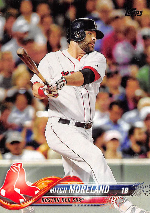 2018 TOPPS 104 MITCH MORELAND RED SOX