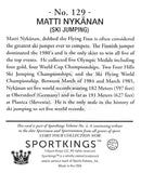 2023 Sportkings Volume 4 Mini 129 MATTI NYKANAN