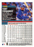 2000 TOPPS 198 TONY FERNANDEZ BLUE JAYS
