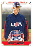 2015 Panini USA Baseball Stars & Stripes 41 Henry Owens USA