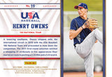 2015 Panini USA Baseball Stars & Stripes Statistical Standouts 19 Henry Owens USA