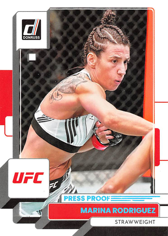2023 Donruss UFC Press Proof Teal 55 MARINA RODRIGUEZ