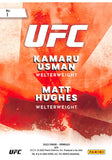 2023 Donruss UFC Fantasy Matchups 1 KAMARU USMAN MATT HUGHES