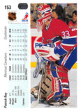 1990-91 Upper Deck 153 Patrick Roy Hologram 1991 text style CANADIENS