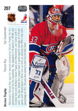 1990-91 Upper Deck 207 Patrick Roy Hologram 1990 hockey sticks style CANADIENS