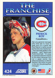 1991-92 Score American 424 Patrick Roy CANADIENS