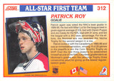 1990-91 Score American 312 Patrick Roy CANADIENS
