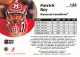 1991-92 PRO SET 125 PATRICK ROY CANADIENS