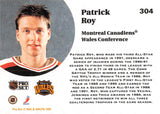 1991-92 PRO SET 304 PATRICK ROY CANADIENS