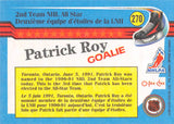 1991-92 O-PEE-CHEE 270 Patrick Roy CANADIENS