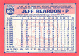 1991 O-PEE-CHEE 605 JEFF REARDON RED SOX