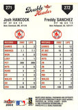 2003 Fleer Double Header 271 272 Josh Hancock Freddy Sanchez RED SOX
