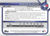 2022 Bowman Prospects BP-25 Rikelvin De Castro BLUE JAYS