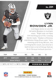 2020 Panini Playoff Goal Line 231 Lynn Bowden Jr RC RAIDERS