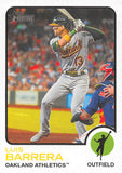 2022 TOPPS HERITAGE 651 LUIS BARRERA A'S