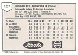 1989 ProCards Minor League Team Sets 1237 RICH THOMPSON INDIANS