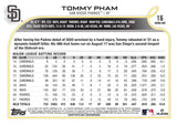 2022 TOPPS 16 TOMMY PHAM PADRES