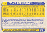 1987 O-PEE-CHEE 329 TONY FERNANDEZ BLUE JAYS