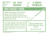 1986-87 O-Pee-Chee Stickers 9 / 154 Mario Tremblay Troy Murray CANADIENS BLACKHAWKS