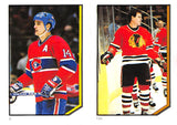 1986-87 O-Pee-Chee Stickers 9 / 154 Mario Tremblay Troy Murray CANADIENS BLACKHAWKS