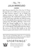 2021 Sportkings Volume 2 79 JULIA MANCUSO
