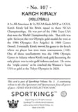 2022 Sportkings Volume 3 107 KARCH KIRALY
