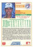 1988 Score 629 Rob Ducey RC BLUE JAYS