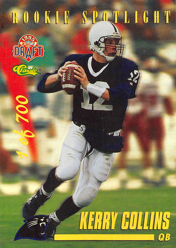 1995 Classic NFL Rookies Rookie Spotlight RS23 Kerry Collins PANTHERS