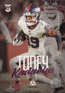 2021 Panini Chronicles Luminance Update Rookies Pink 214 Kadarius Toney RC GIANTS