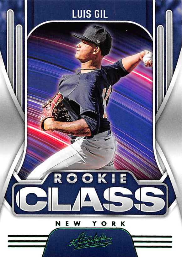2022 Panini Absolute Rookie Class Retail Green RC-15 LUIS GIL YANKEES