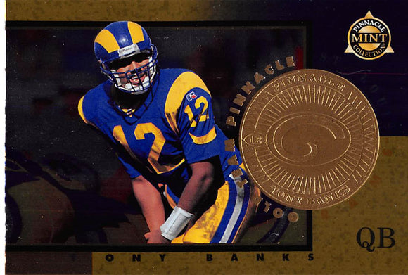 1997 Pinnacle Mint Gold Team Pinnacle 13 Tony Banks RAMS