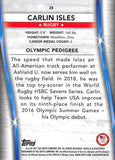 2021 Topps U.S. Olympic & Paralympic Team & Hopefuls Silver 28 Carlin Isles