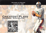 THE DOLLAR BIN 2001 Fleer Premium Greatest Plays 10 DAN MARINO DOLPHINS