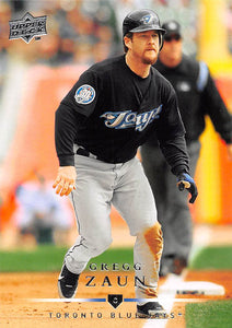 2008 UPPER DECK 36 GREG ZAUN BLUE JAYS