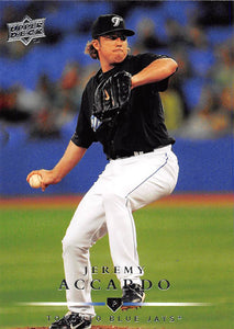 2008 UPPER DECK 35 JEREMY ACCARDO BLUE JAYS