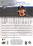 2008 UPPER DECK 31 SHAUN MARCUM BLUE JAYS