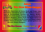 THE DOLLAR BIN 1995 Collect-A-Card Power Rangers The New Season Hobby Bonus CARD 3 ADAM