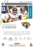 2020 Panini Chronicles Prestige Rookies Update 308 CJ HENDERSON RC JAGUARS