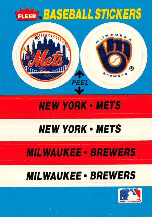 1987 Fleer Team Stickers