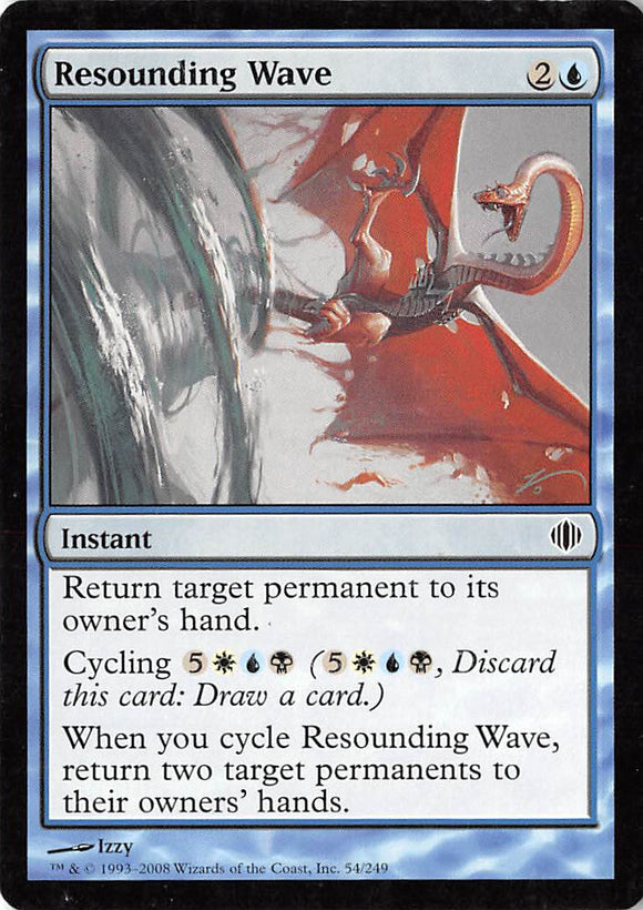 2008 Magic The Gathering Shards of Alara 54 Resounding Wave C